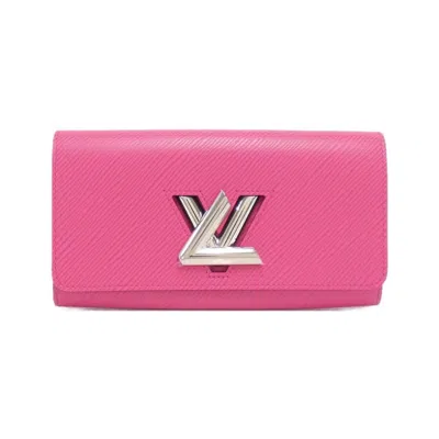 Pre-owned Louis Vuitton Epi Hot Pink Leather Long Wallet (bi-fold) ()