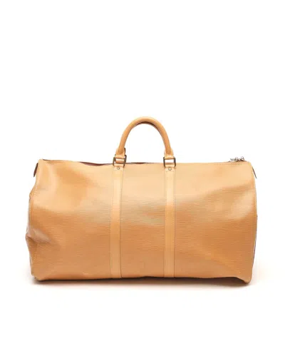 Pre-owned Louis Vuitton Epi Keepall 55 Monogram Weekend Bag