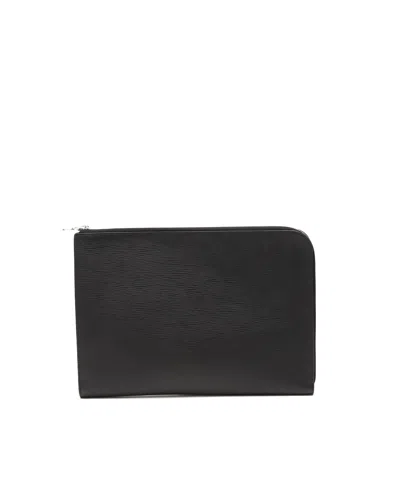 Pre-owned Louis Vuitton Epi Laptop Case, Size 16-inch In Black