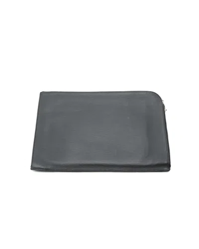 Pre-owned Louis Vuitton Epi Laptop Case, Size 17-inch In Black