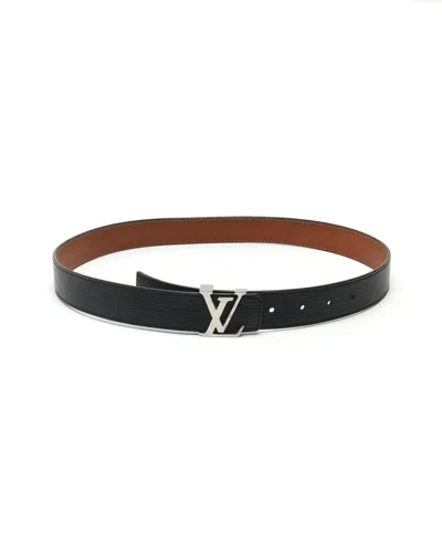 Pre-owned Louis Vuitton Epi Leather Belt, Size 85 In Black