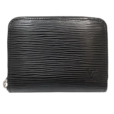 Pre-owned Louis Vuitton Epi Leather Coin Purse/coin Case () In Black