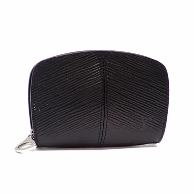 Pre-owned Louis Vuitton Epi Leather Coin Purse/coin Case () In Black