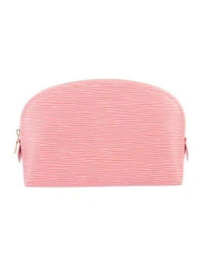 Pre-owned Louis Vuitton Epi Leather Cosmetic Pouch Pm In Pink