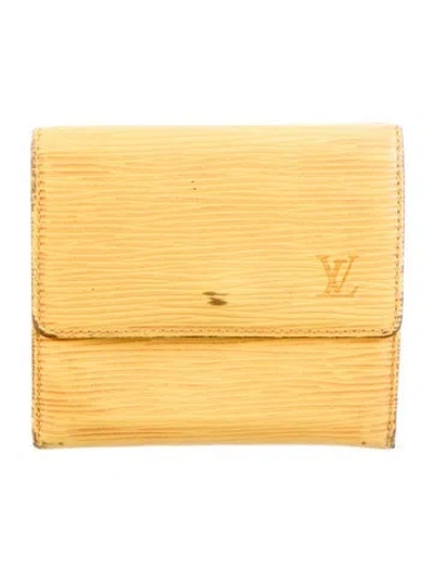 Pre-owned Louis Vuitton Epi Leather Elise Wallet In Multi