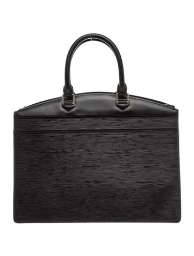 Pre-owned Louis Vuitton Epi Leather Epi Riviera Leather In Black