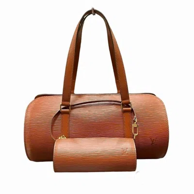 Pre-owned Louis Vuitton Epi Leather Handbag Pouch () In Brown