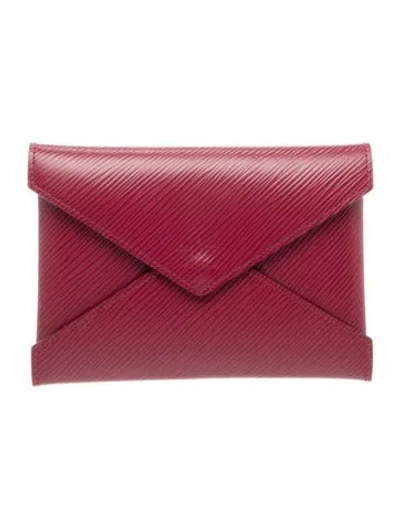 Pre-owned Louis Vuitton Epi Leather Kirigami Pochette Mm In Burgundy