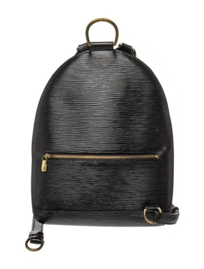 Pre-owned Louis Vuitton Epi Leather Mabillon In Black