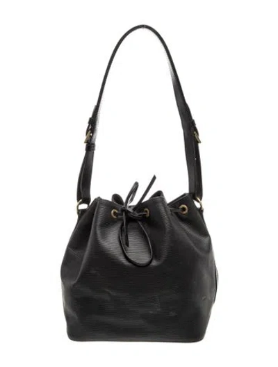 Pre-owned Louis Vuitton Epi Leather Noé Petit In Black