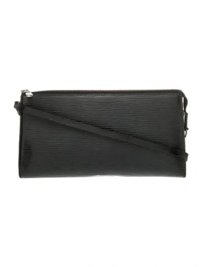 Pre-owned Louis Vuitton Epi Leather Pochette Accessoires In Black