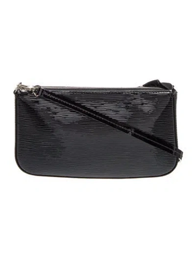 Pre-owned Louis Vuitton Epi Leather Pochette Accessoires In Black