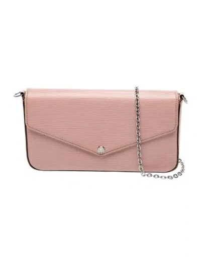 Pre-owned Louis Vuitton Epi Leather Pochette Accessoires In Pink