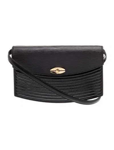 Pre-owned Louis Vuitton Epi Leather Tilsitt In Black