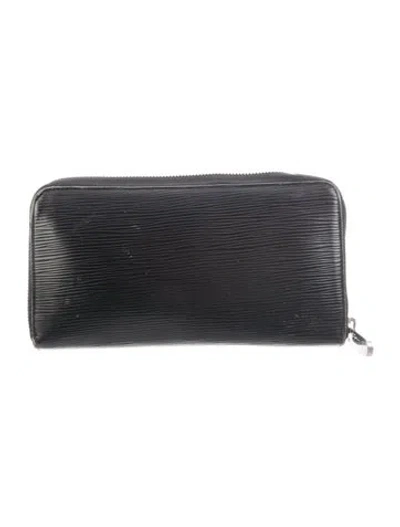 Pre-owned Louis Vuitton Epi Leather Wallet In Black