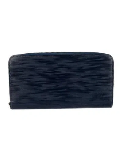 Pre-owned Louis Vuitton Epi Leather Wallet In Blue