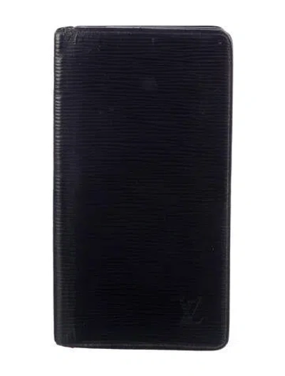 Pre-owned Louis Vuitton Epi Leather Wallet In Brown