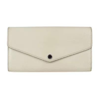 Pre-owned Louis Vuitton Epi Lv Off White Epi Leather Coin Purse/coin Case ()