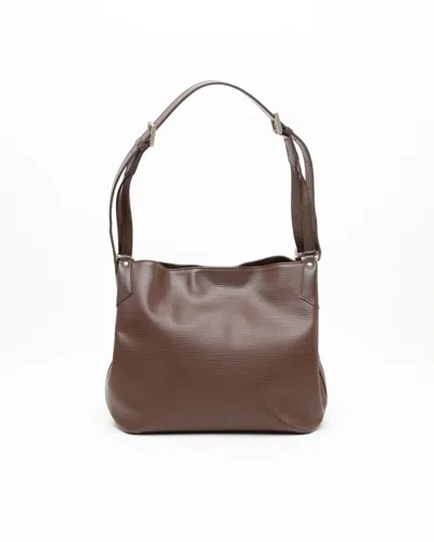 Pre-owned Louis Vuitton Epi Mandara Mm Bag In Brown