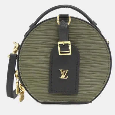 Pre-owned Louis Vuitton Epi Mini Boite Chapeau Shoulder Bag In Black