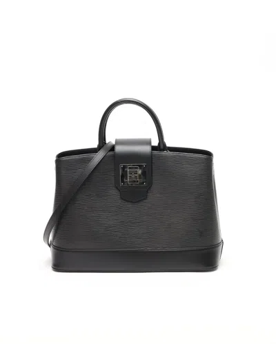 Pre-owned Louis Vuitton Epi Mirabeau Mm Tote Bag In Black