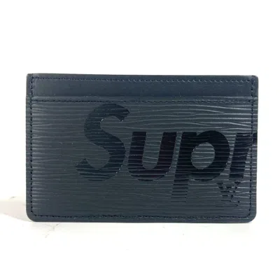 Pre-owned Louis Vuitton Epi Noir Epi Leather Business Card Case () In Multi