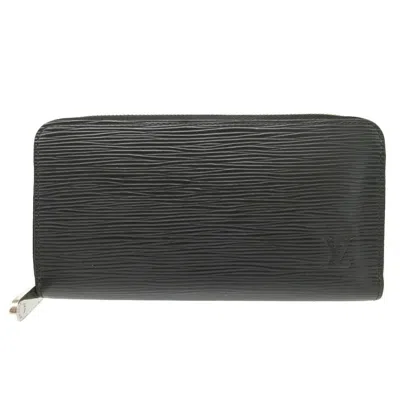 Pre-owned Louis Vuitton Epi Noir Epi Leather Long Wallet (bi-fold) ()
