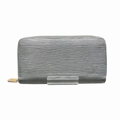 Pre-owned Louis Vuitton Epi Noir Epi Leather Long Wallet (bi-fold) ()