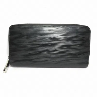 Pre-owned Louis Vuitton Epi Noir Epi Leather Long Wallet (bi-fold) ()