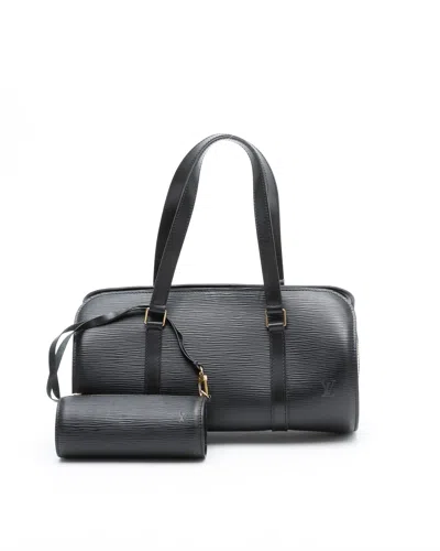 Pre-owned Louis Vuitton Epi Papillon 30 Bag In Black