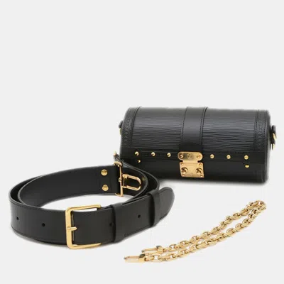 Pre-owned Louis Vuitton Epi Papillon Trunk 2way Bag Shoulder Black