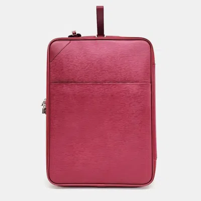 Pre-owned Louis Vuitton Epi Pegasse 55 Handbag In Pink
