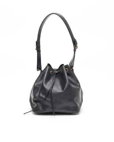 Pre-owned Louis Vuitton Epi Petit Noé Bag In Black