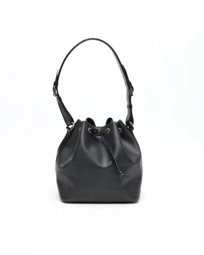 Pre-owned Louis Vuitton Epi Petit Noé Bag In Black