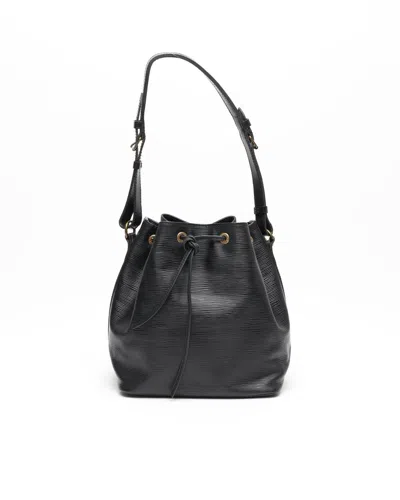 Pre-owned Louis Vuitton Epi Petit Noé Bag In Black