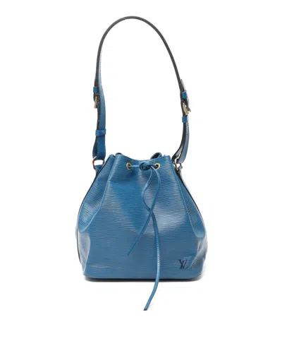 Pre-owned Louis Vuitton Epi Petit Noé Bag In Blue