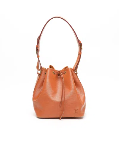 Pre-owned Louis Vuitton Epi Petit Noé Bag In Brown