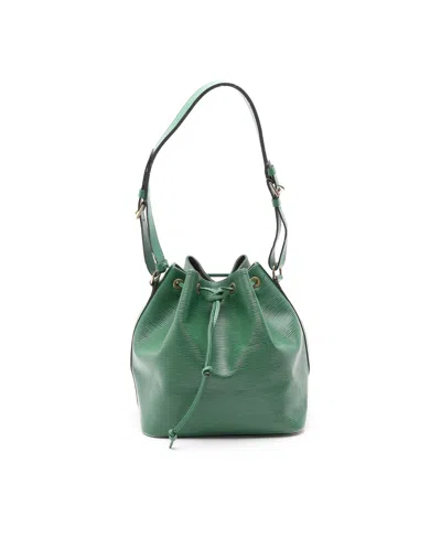 Pre-owned Louis Vuitton Epi Petit Noé Bag In Green