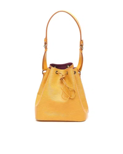 Pre-owned Louis Vuitton Epi Petit Noé Bag In Yellow