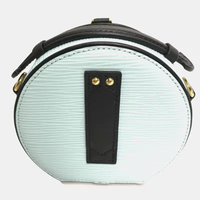 Pre-owned Louis Vuitton Epi Petite Boite Chapeau 2-way Shoulder Bag Leather Seaside Blue
