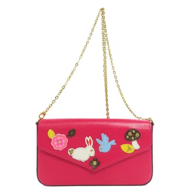 Pre-owned Louis Vuitton Epi Pink Epi Leather Pochette Shoulder Bag ()