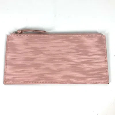 Pre-owned Louis Vuitton Epi Pink Rose Ballerine Epi Leather Coin Purse/coin Case ()