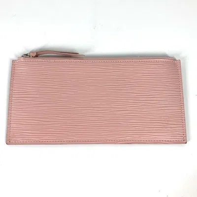 Pre-owned Louis Vuitton Epi Pink Rose Ballerine Epi Leather Coin Purse/coin Case () In Pink, Rose Ballerine