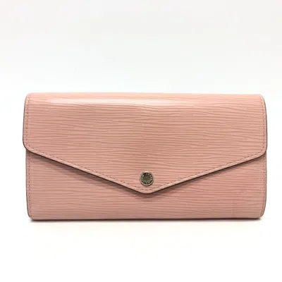 Pre-owned Louis Vuitton Epi Pink Rose Ballerine Epi Leather Long Wallet (bi-fold) ()