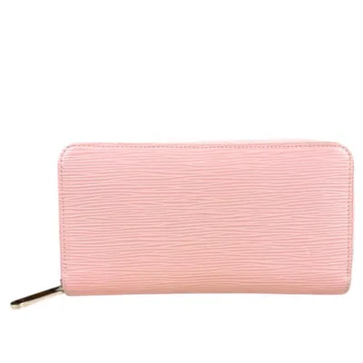 Pre-owned Louis Vuitton Epi Pink Rose Ballerine Epi Leather Long Wallet (bi-fold) () In Pink, Rose Ballerine