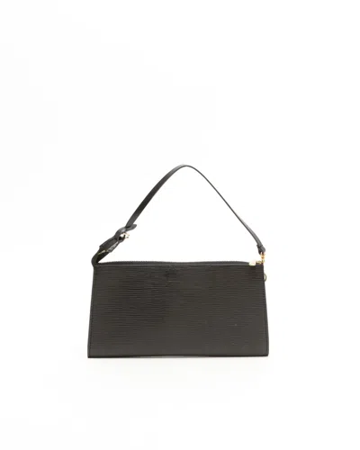 Pre-owned Louis Vuitton Epi Pochette Accessoires Bag In Black