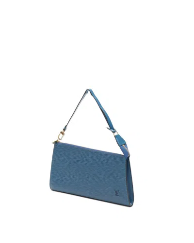 Louis Vuitton Epi Pochette Accessoires Pouch In Blue