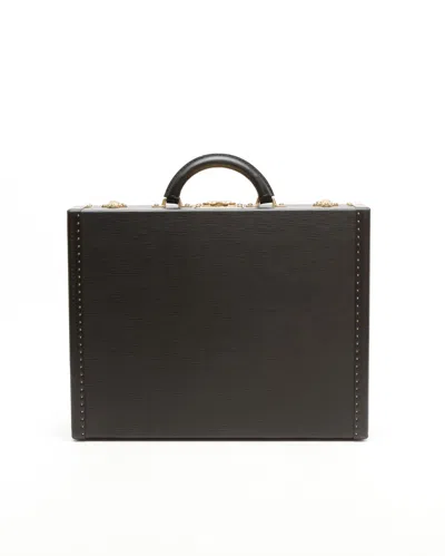 Pre-owned Louis Vuitton Epi President Business Bag In Black