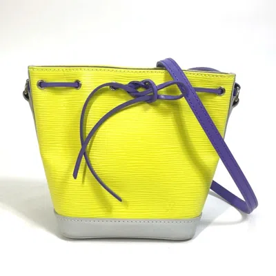 Pre-owned Louis Vuitton Epi Purple White Yellow Epi Leather Pochette Shoulder Bag ()