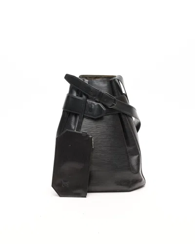 Pre-owned Louis Vuitton Epi Sac D'epaule Gm Bag In Black